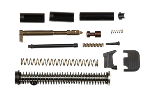 Zaffiri Precision UPK, Upper Parts Kit, Fits Glock 17/34 Gen 4, Includes Firing Pin and Spring, Firing Pin Spacer Sleeve, Firing Pin Channel Liner, Spring Cups, Safety Plunger and Spring, Extractor, Extractor Depressor Plunger Assembly, Slide Recoil Cover