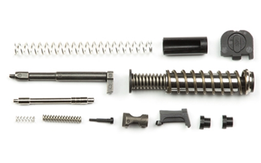 Zaffiri Precision UPK, Upper Parts Kit, Fits Glock 43/43X/48, Includes Firing Pin and Spring, Spring Cups, Safety Plunger and Spring, Extractor w/LCI, Extractor Depressor Plunger Assembly, Slide Recoil Cover Plate, Recoil Spring Assembly (Guide Rod) G43UPK
