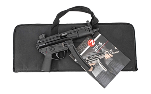 Zenith Firearms ZF-5P Essentials Package, Semi-automatic, 9MM, 5.8" CHF Threaded/Trilug Barrel, 1/2X28, Matte Finish, Black, Polymer Grip, Ambidextrous Safety, Adjustable Sights, 1 Magazine, 30 Rounds, Soft Case, Manual ZF5P01MAG9BK